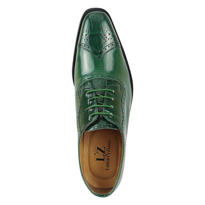 Liberty Zeno Henley Genuine Leather Oxford Style Brogue Dress Shoes