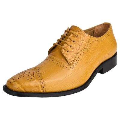 Liberty Zeno Henley Genuine Leather Oxford Style Brogue Dress Shoes