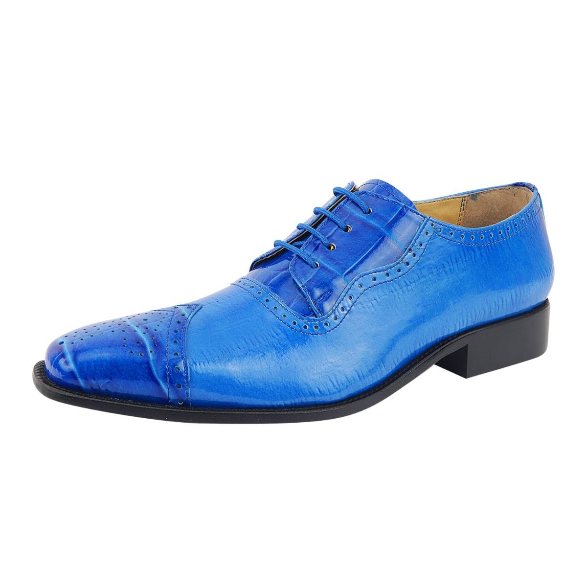 Liberty Zeno Henley Genuine Leather Oxford Style Brogue Dress Shoes