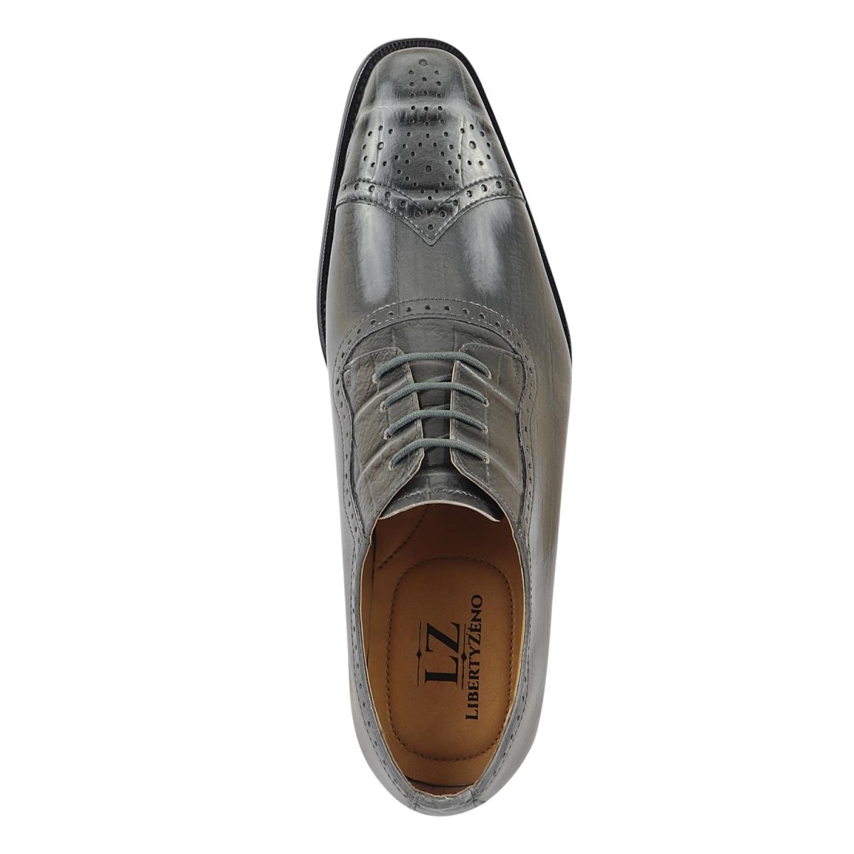 Liberty Zeno Henley Genuine Leather Oxford Style Brogue Dress Shoes