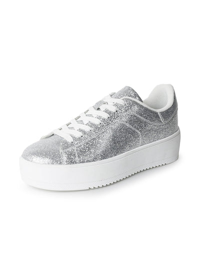 Hero | Silver Glitter Patent