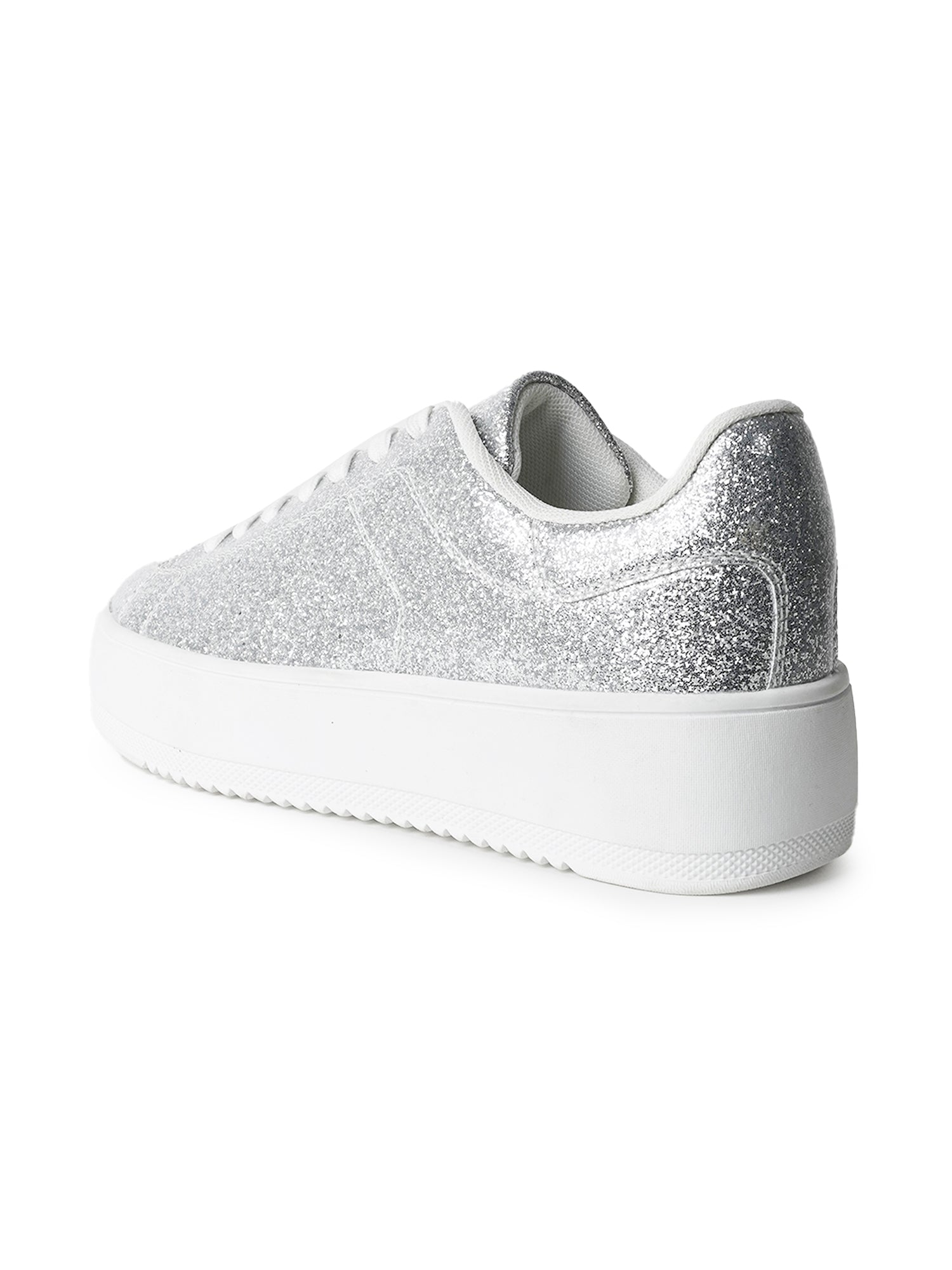 Hero | Silver Glitter Patent