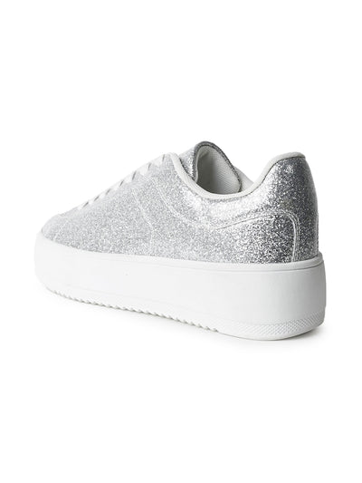 Hero | Silver Glitter Patent