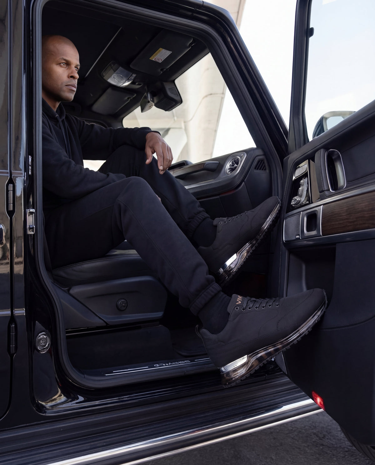 Vinci Leather The Lexington Black Men Sneaker – product view 9
