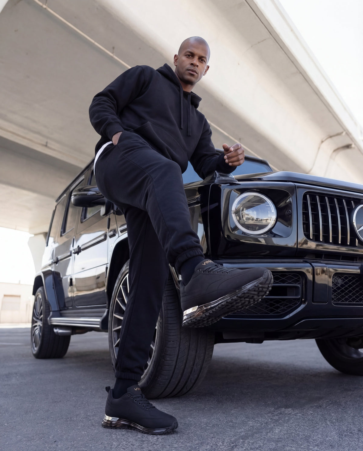 Vinci Leather The Lexington Black Men Sneaker – product view 13