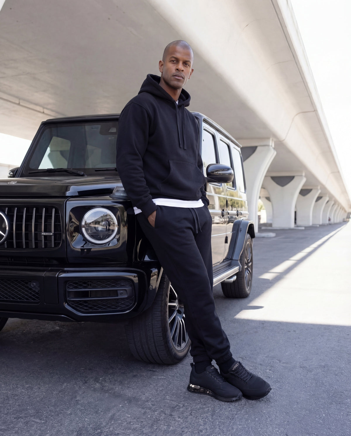 Vinci Leather The Lexington Black Men Sneaker – product view 14