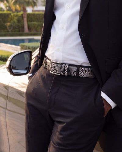 The Milano Black/White Shoe Bit Loafer Men  shoe