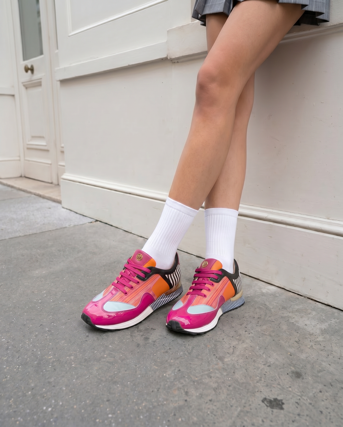 Vinci Leather Santa Amaro Multi Color Fuchsia Women Sneaker – product view 11