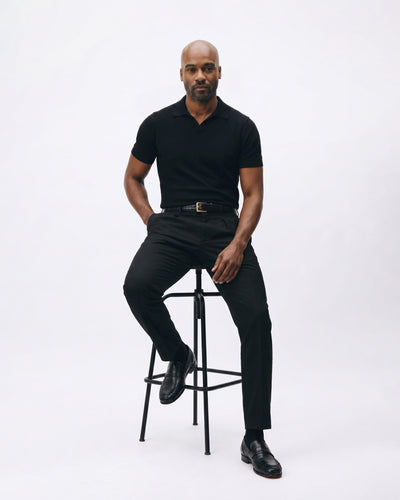 The Aurelio Black Python & Baby Buffalo Leather Penny Loafer