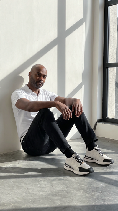 The Veneto White Leather Men Sneaker