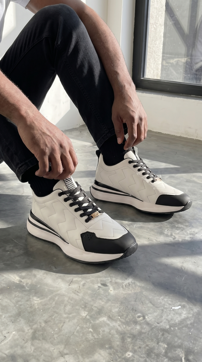 The Veneto White Leather Men Sneaker