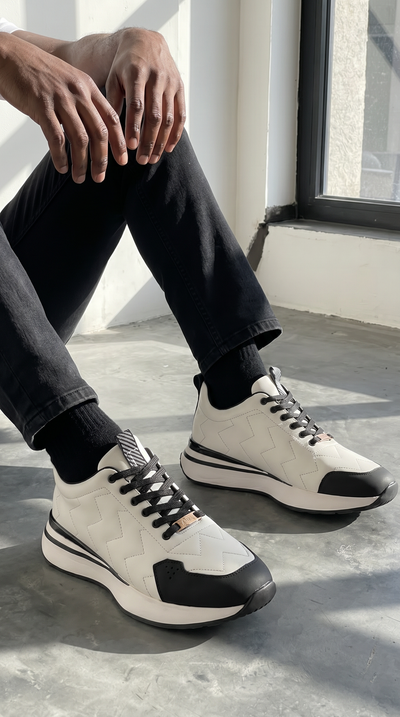 The Veneto White Leather Men Sneaker