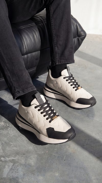 The Veneto White Leather Men Sneaker
