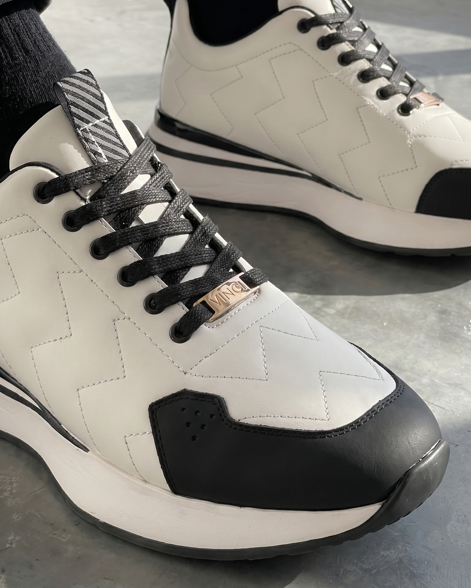 The Veneto White Leather Men Sneaker