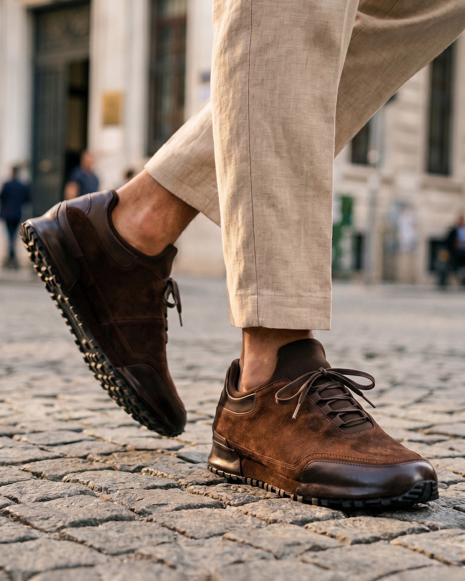 The Hudson Brown Suede Men Sneaker