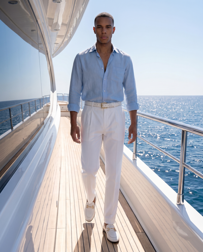 The Monaco White Leather Men Shoe Bit Loafer
