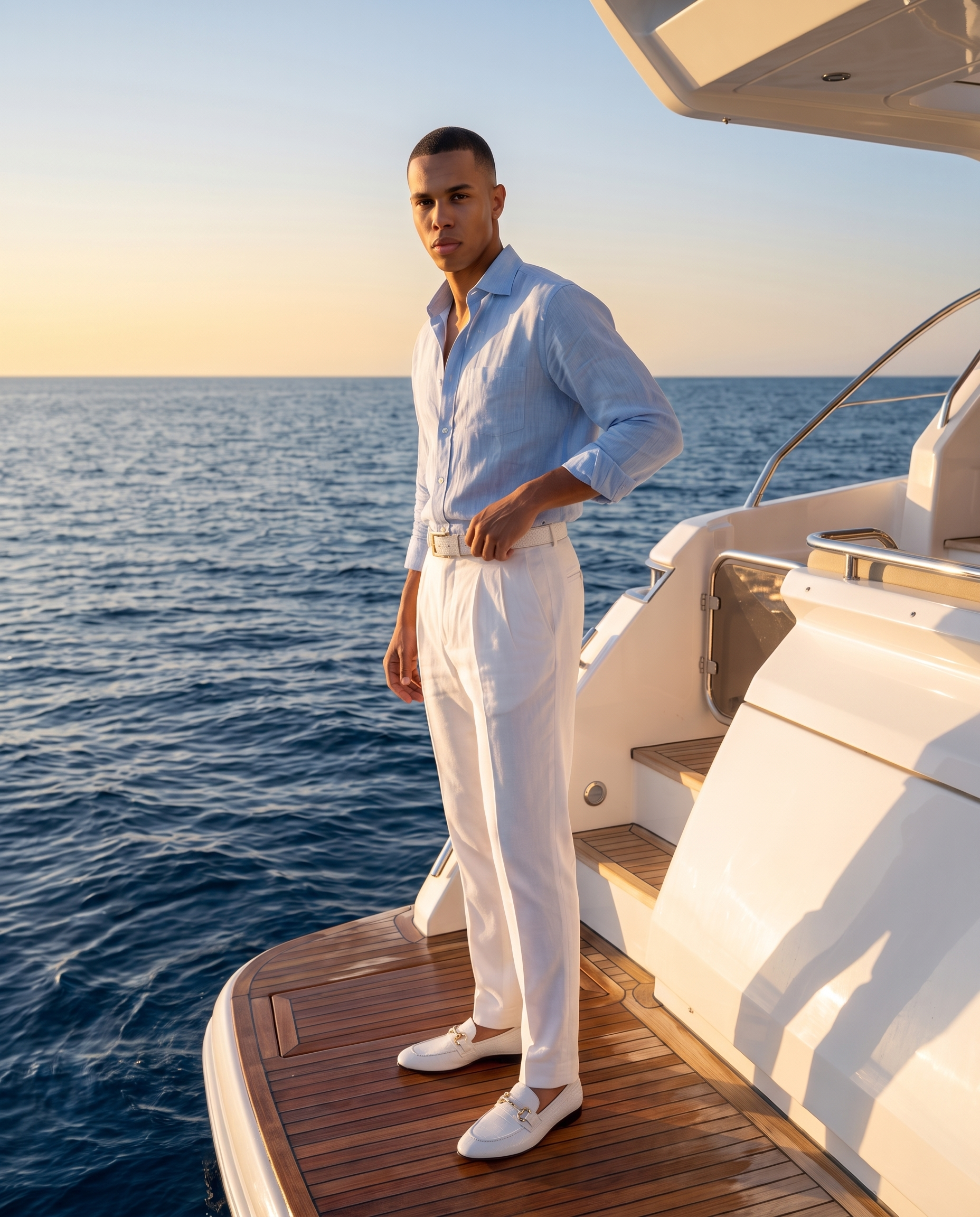 The Monaco White Leather Men Shoe Bit Loafer