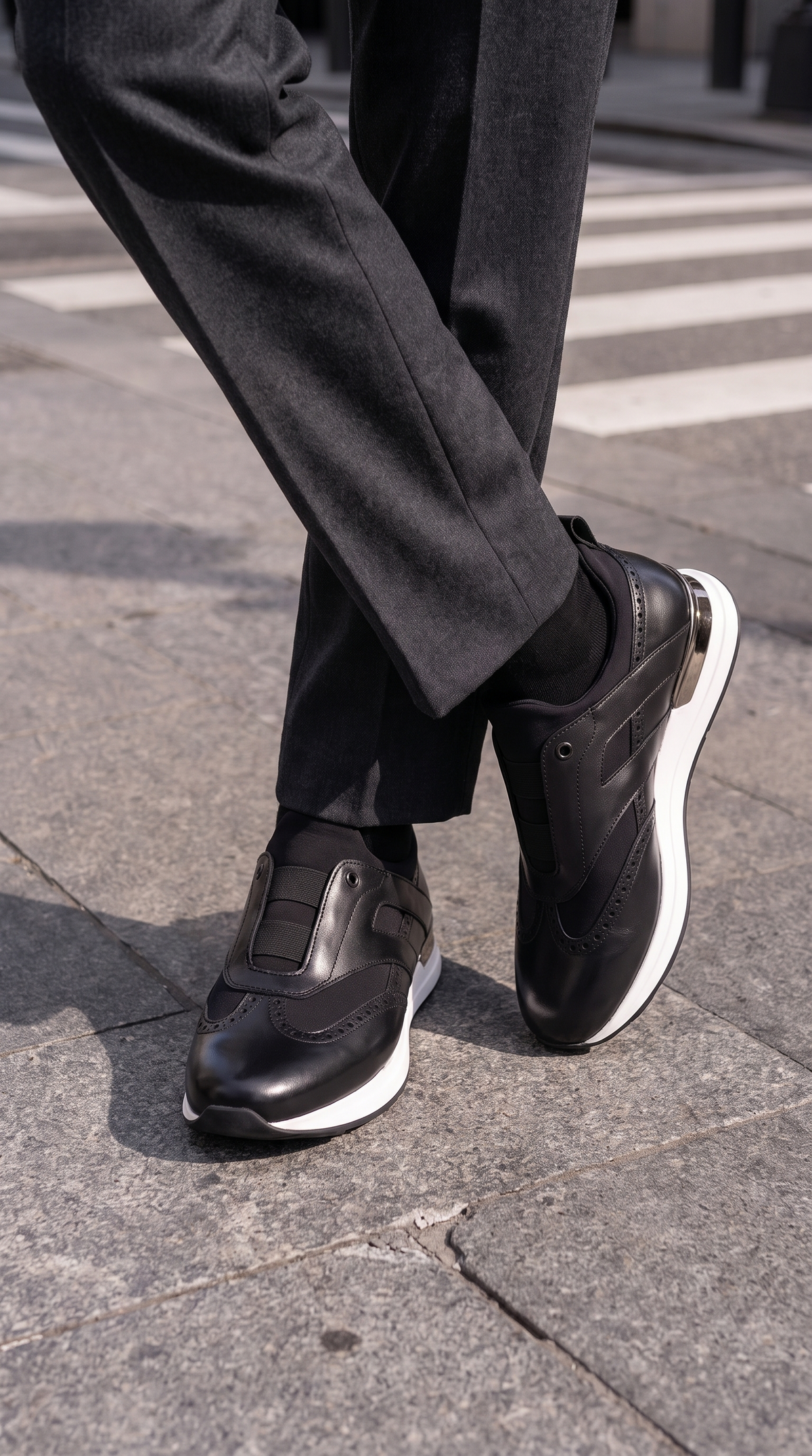 Vinci Leather The Arcadia Black Leather Men Sneaker – product view 11