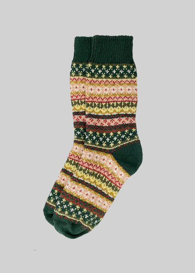 Cotton Fair Isle Sock