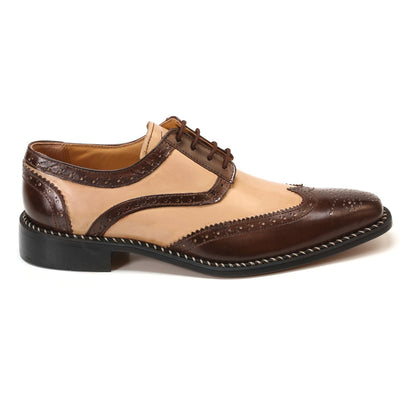 Liberty Zeno Hope Leather Oxford Wingtip Style Dress shoes