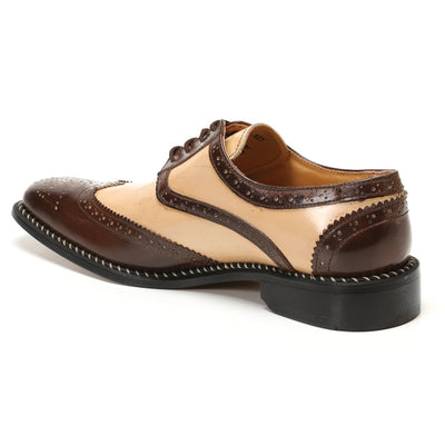 Liberty Zeno Hope Leather Oxford Wingtip Style Dress shoes