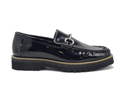 Carrucci Shoes Horse Bit Lug Sole Loafer Leather Full Leather Lining