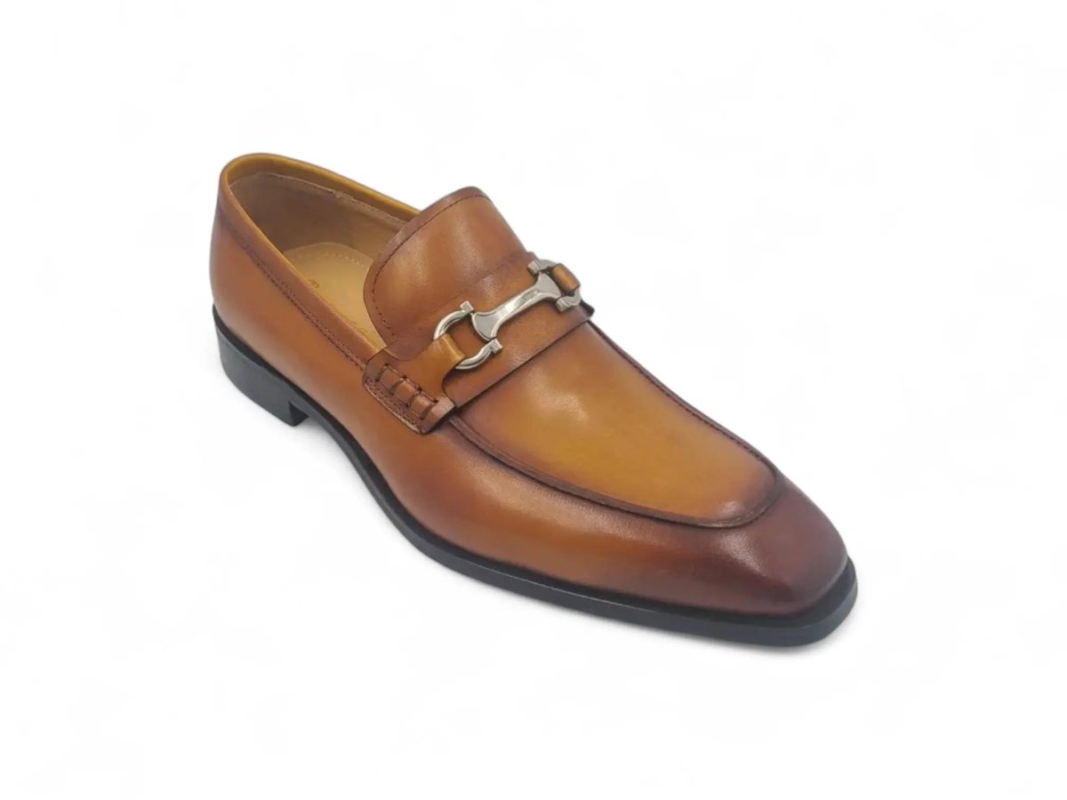 Carrucci Shoes Horsebit Buckle Loafer Calf Leather Timeless KS50938