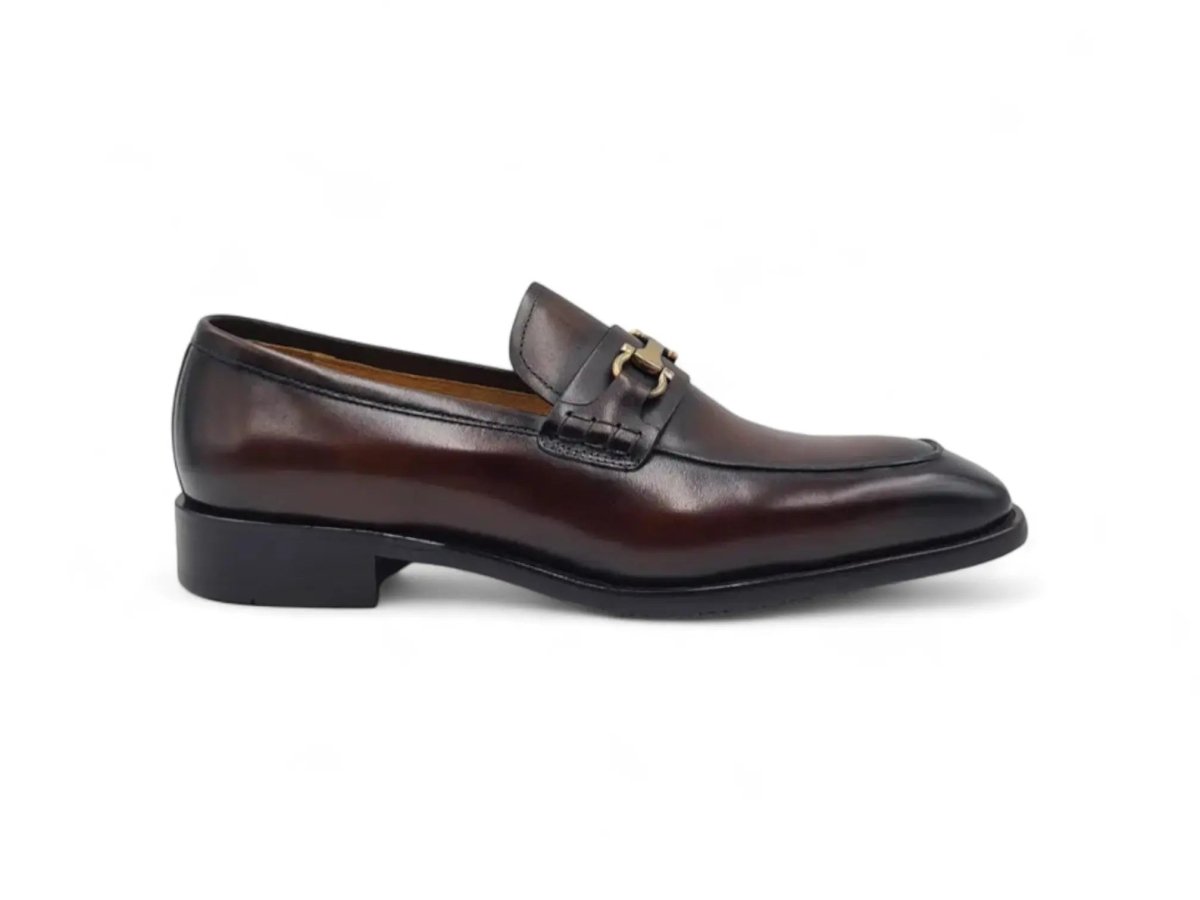 Carrucci Shoes Horsebit Buckle Loafer Calf Leather Timeless KS50938