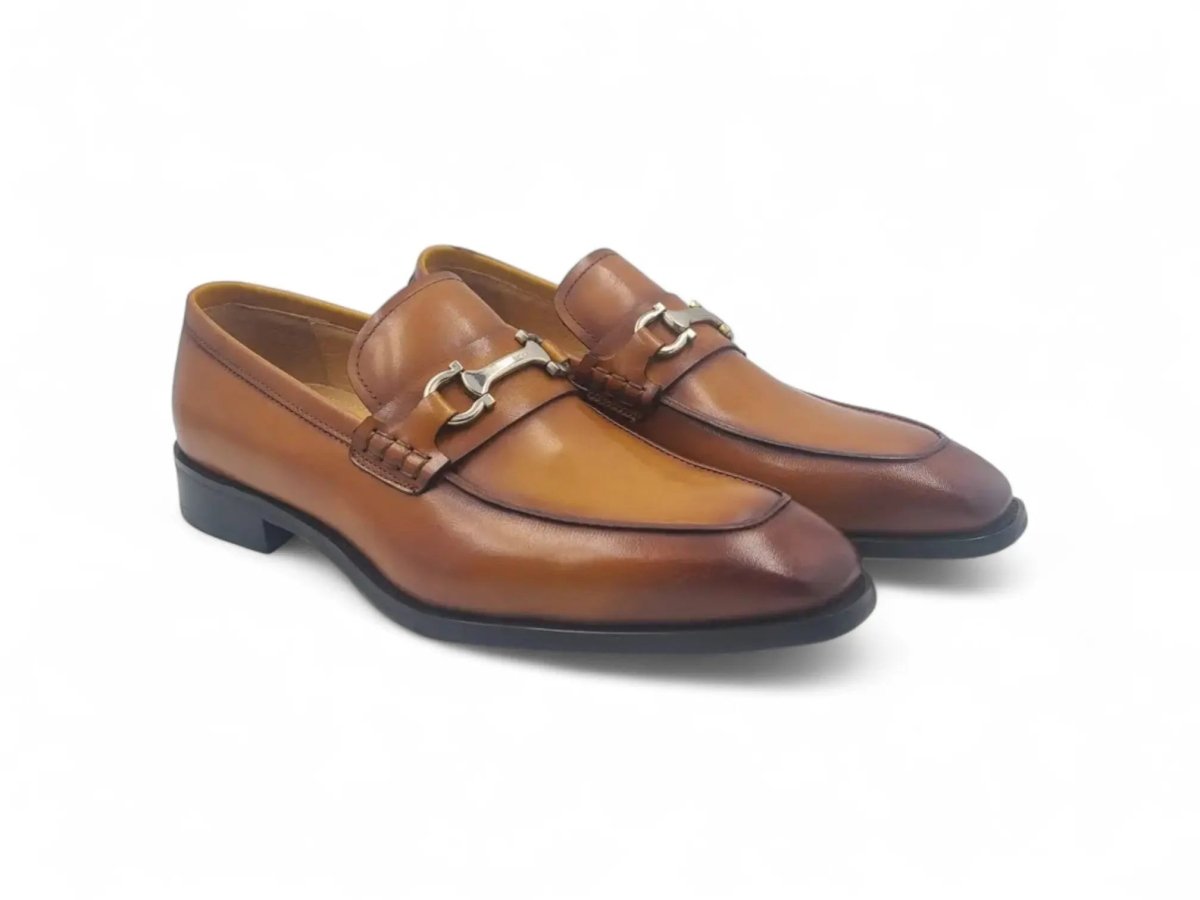 Carrucci Shoes Horsebit Buckle Loafer Calf Leather Timeless KS50938