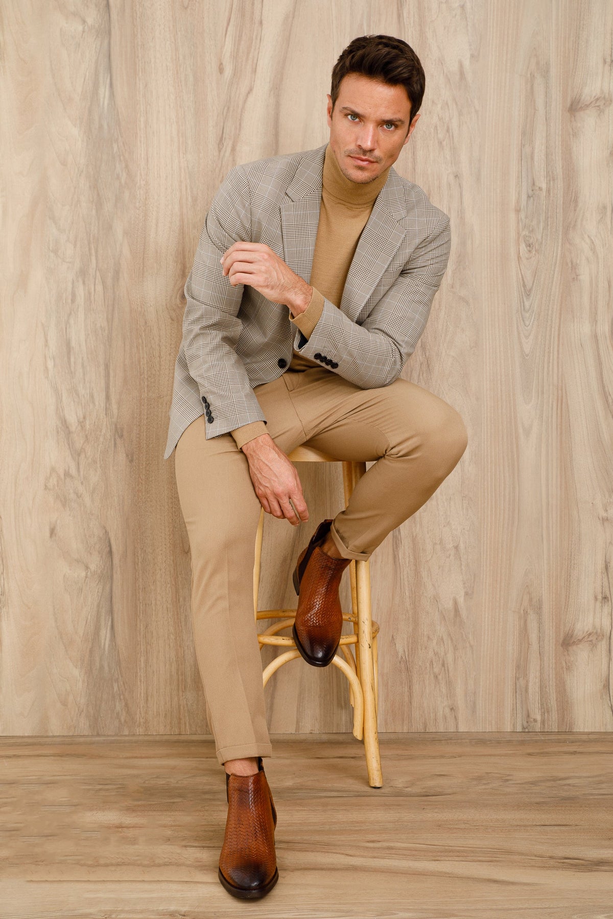 Vinci Leather The Oslo Tan Leather Chelsea Men Boot – product view 8