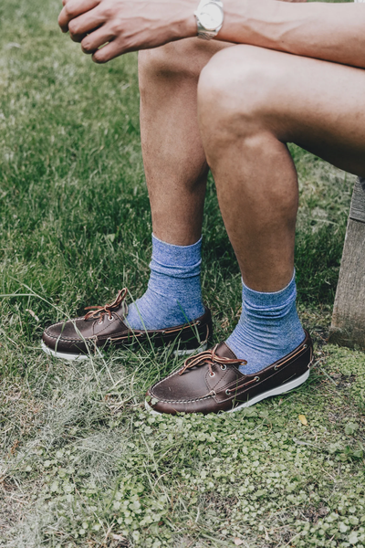 American Trench Linen Dress Sock Socks side view