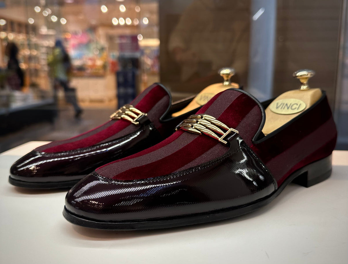 Vinci Leather The Pontalto Leather Men Shoe Burgundy Bit Loafer – product view 9