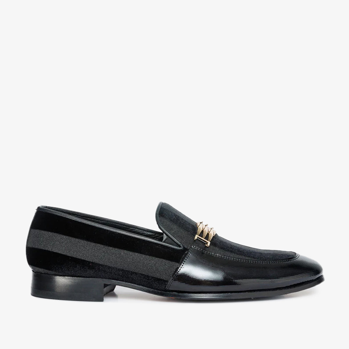 Vinci Leather The Pontalto Leather Men Shoe Black Bit Loafer – product view 1