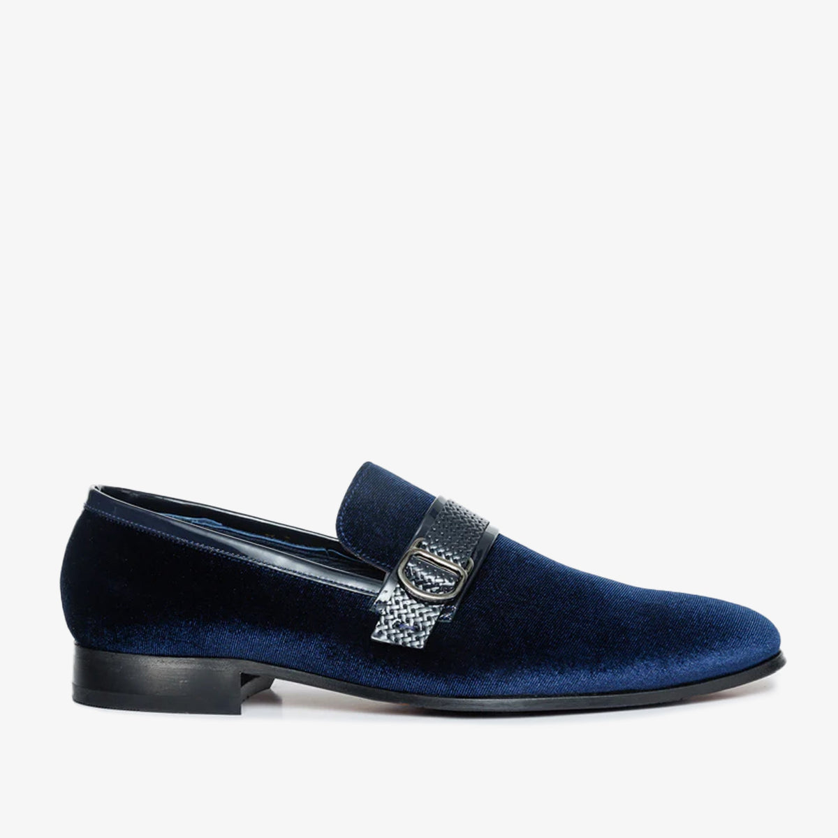 Vinci Leather The Casaletti Navy Blue Bit Loafer Men Shoe – product view 1