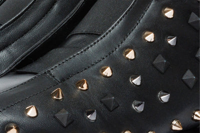 Vinci Leather The Infanta High-Top Black Spike Leather Women Sneaker Limited Edition – product view 3