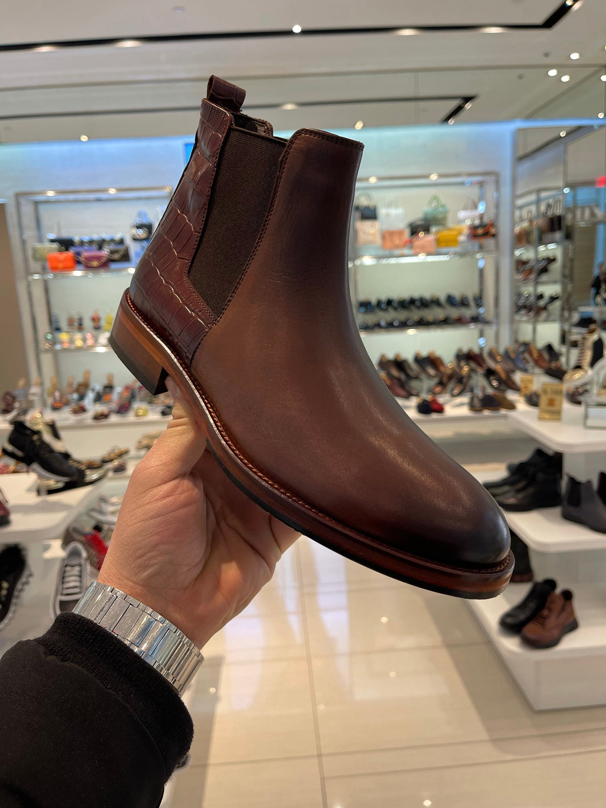 Vinci Leather The Manby Brown Leather Chelsea Men Boot Final Sale! – product view 13