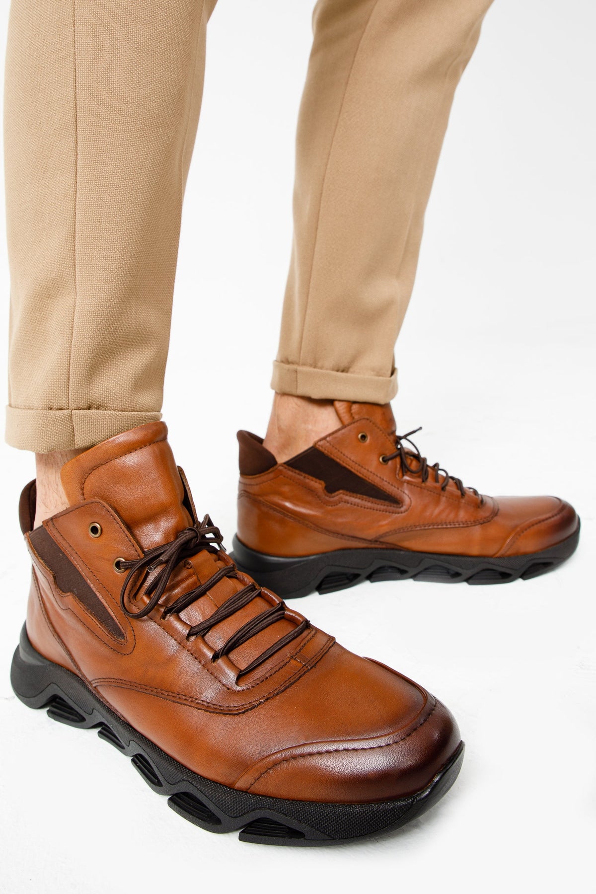 Vinci Leather The Montana Tan Leather Casual Men Boot Final Sale! – product view 11
