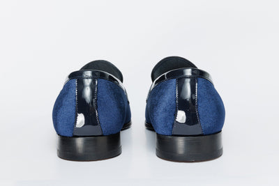 Vinci Leather The Casaletti Navy Blue Bit Loafer Men Shoe – product view 4