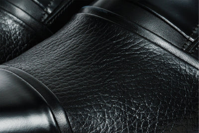 Vinci Leather The Everest Black Leather Cap Toe Dress Loafer Men Shoe – product view 3