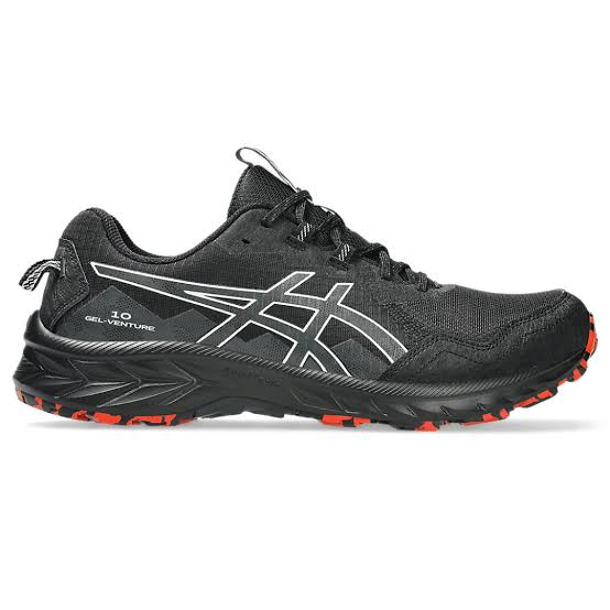 ASICS GEL-VENTURE 10 Mens Trail Running Shoes — Black/Lake Grey