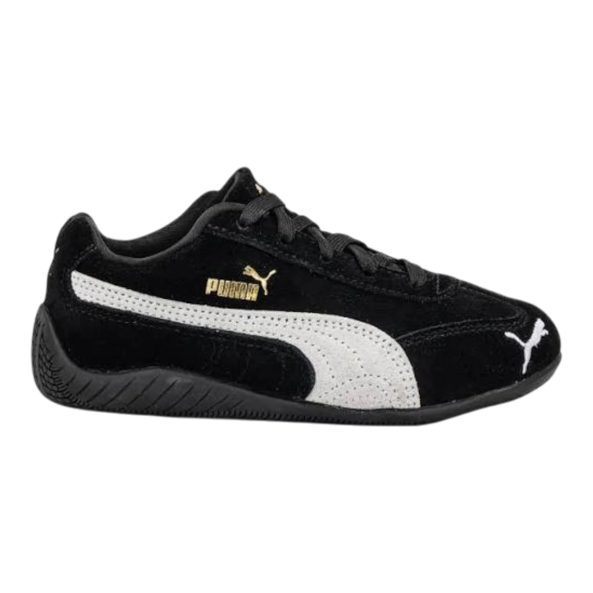 PUMA Speedcat OG Little Kids' (PS) Sneakers — Black Suede Low-Top