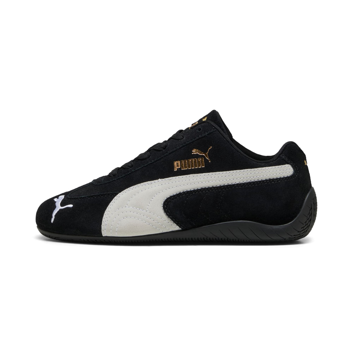 PUMA Speedcat OG Big Kids' (GS) Sneakers — Black Suede Low-Top