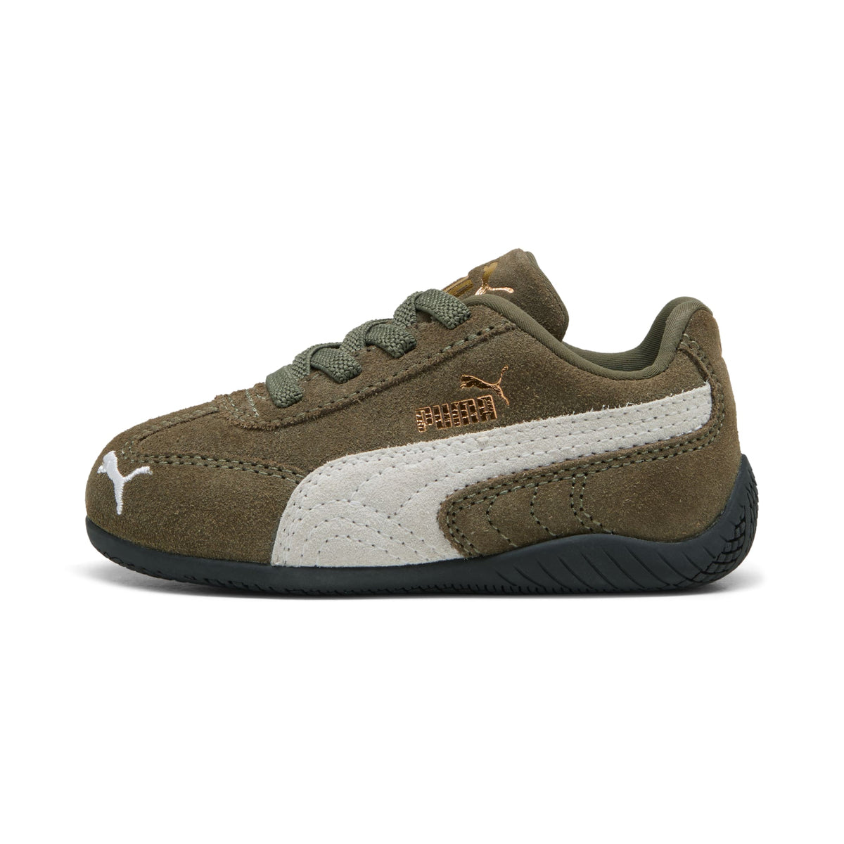 PUMA Speedcat OG Toddlers' (TD) Easy-On Sneakers — Loden Green Suede