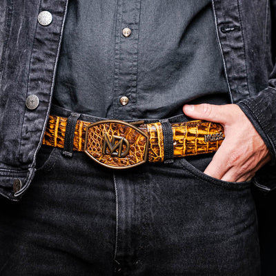 Iowa Belt Mustard Brown