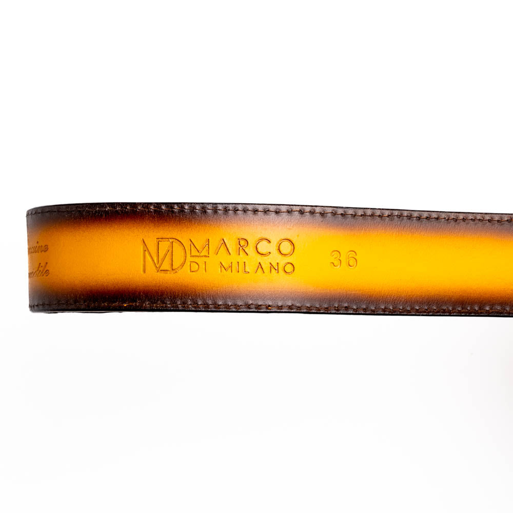 Marco Di Milano  Iowa Belt Mustard Brown – product view 3