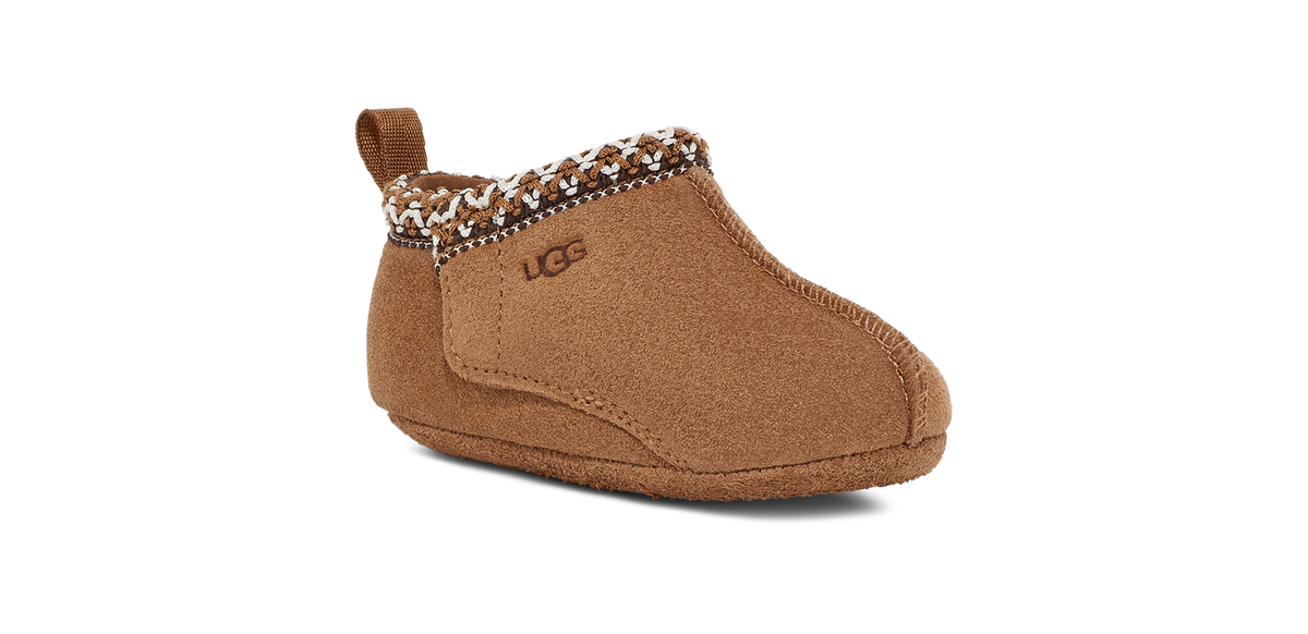 UGG Baby Tasman Crib Toddlers' (TD) Booties — Chestnut Suede