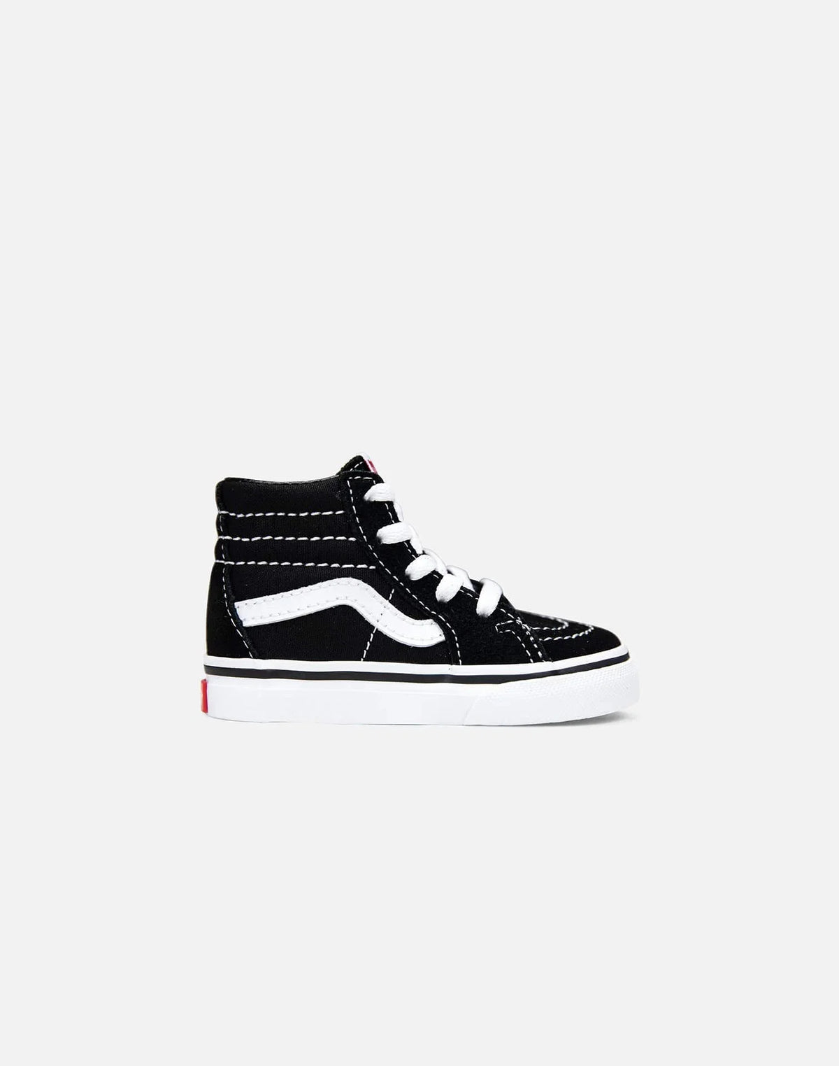 Vans Toddlers' (TD) Sk8-Hi Sneakers — Black/True White Canvas High-Top