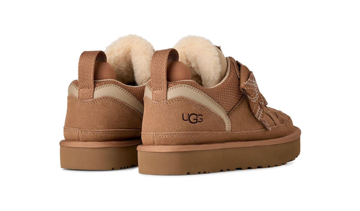 UGG Lowmel Womens Sneakers — Chestnut Suede Low-Top