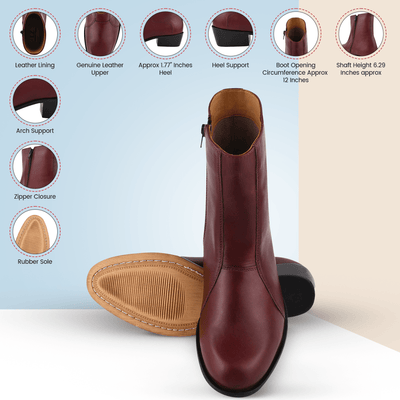 Liberty Zeno Jazzy Jackman Leather Ankle Length Boots for Men