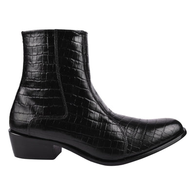 Liberty Zeno Jazzy Jackman Leather Print Ankle Length Boots
